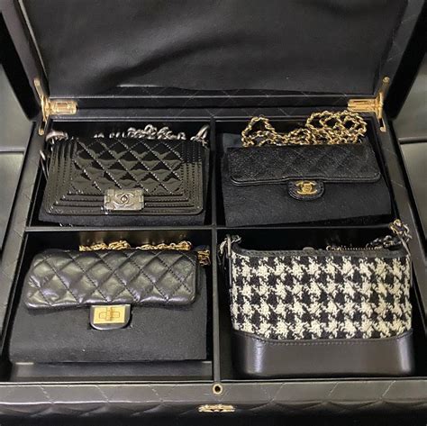 chanel sets of 4 mini bags